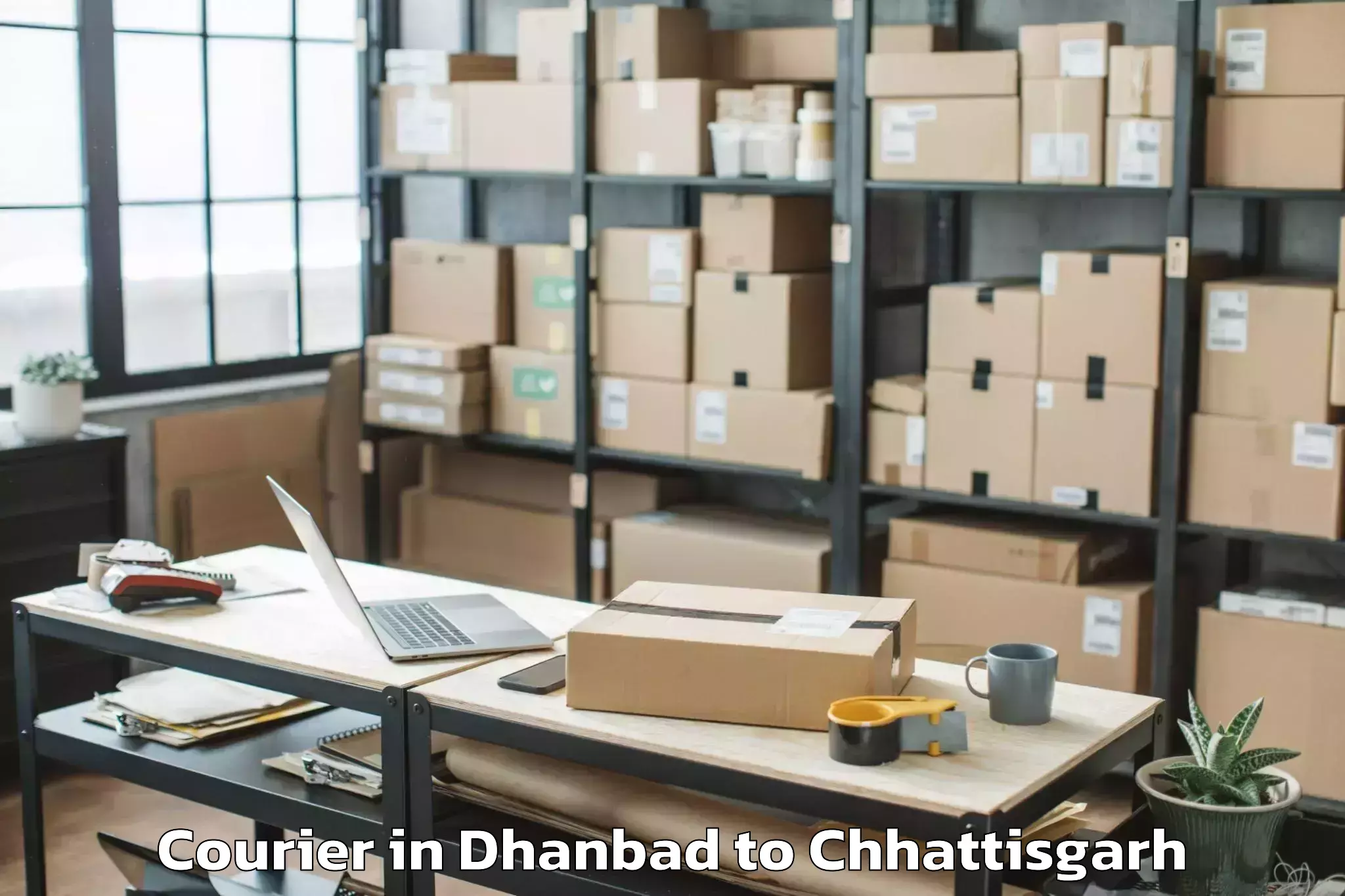 Get Dhanbad to Bodri Courier